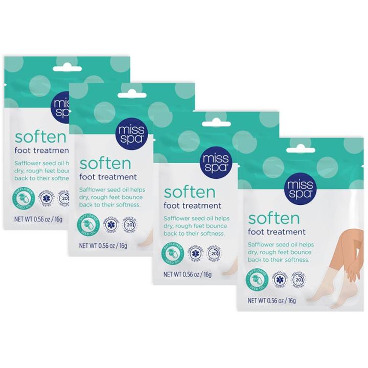 Miss Spa Soften Foot Treatment - 4pk/0.56 Fl Oz