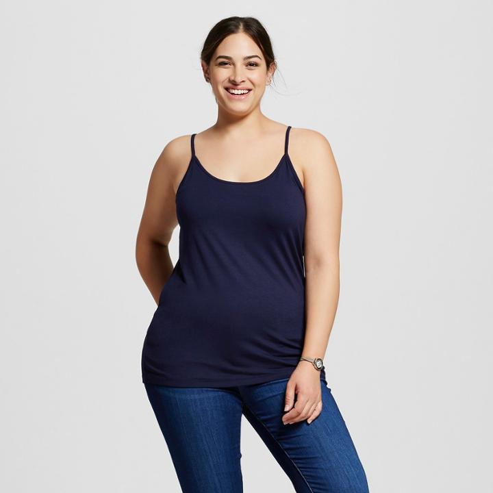 Women's Plus Size Cami - Ava & Viv - Navy (blue)