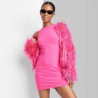 Women's Sleeveless Knit Bodycon Dress - Wild Fable Magenta Xxs, Pink