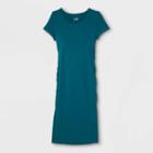 Short Sleeve T-shirt Maternity Dress - Isabel Maternity By Ingrid & Isabel Teal