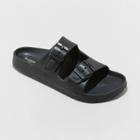 Men's Carson Two Band Slide Sandals - Goodfellow & Co Black