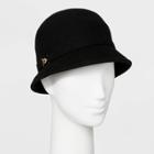 Women's Felt Cloche Hat - A New Day Black,