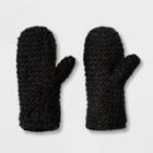 Women's Hand Knit Gloves With Lining - Universal Thread Black