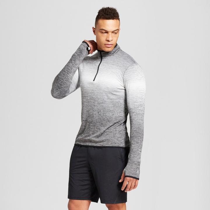 Men's Running 1/4 Zip - C9 Champion White/black