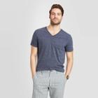 Men's Standard Fit Short Sleeve Novelty V-neck T- Shirt - Goodfellow & Co Blue S, Men's,