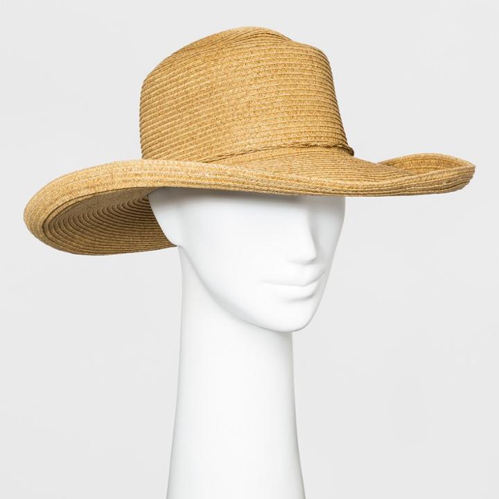 Women's Telescope Kettle Edge Floppy Hat - A New Day Natural