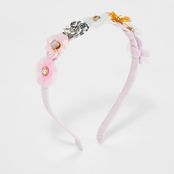 Girls' Flower Sequin Headband - Cat & Jack,