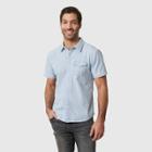 United By Blue Men's Short Sleeve Button-down Shirt - Chambray Blue