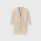 Women's Plus Size Deep V-neck Duster Cardigan - Ava & Viv Khaki X, Brown