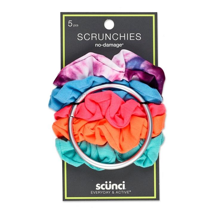 Conair Scunci Everyday & Active No Damage Scrunchies With Keeper