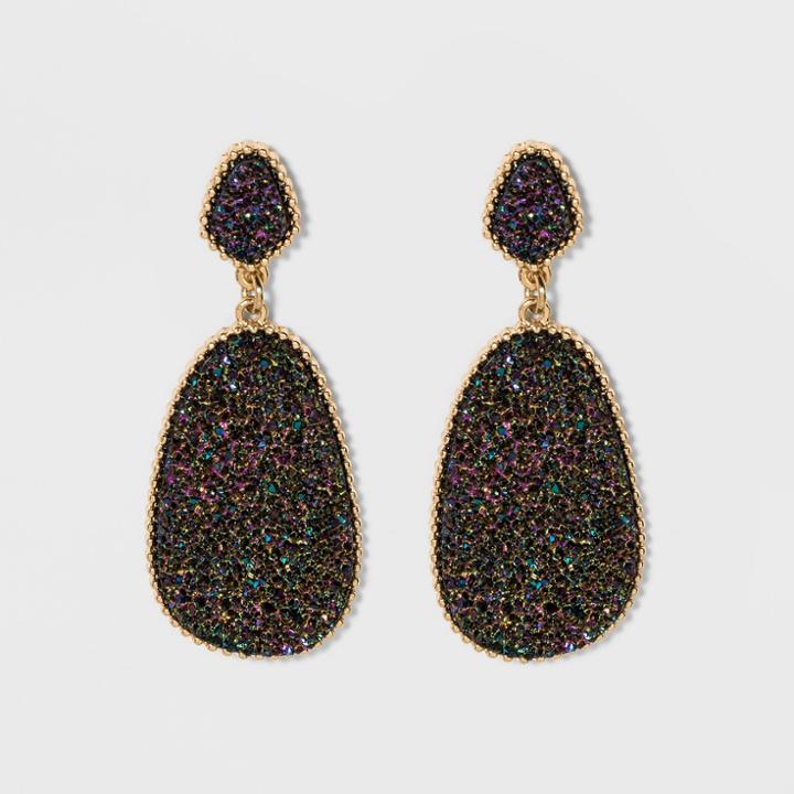 Sugarfix By Baublebar Dramatic Druzy Drop Earrings, Girl's,