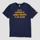Junk Food Men's The Beatles Sgt. Pepper's Lonely Hearts Club Band Short Sleeve T-shirt - Navy