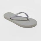 Women's Brynn Flip Flop Sandals - Shade & Shore Gray Glitter