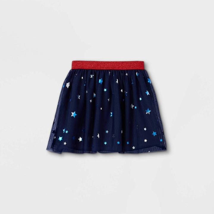Girls' 4th Of July Tutu Skirt - Cat & Jack Navy