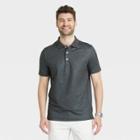Men's Short Sleeve Performance Polo Shirt - Goodfellow & Co Dark Gray