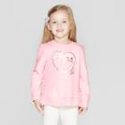 Toddler Girls' Long Sleeve 'cat' Pullover Sweatshirt - Cat & Jack Pink