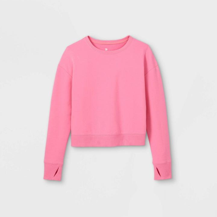 All In Motion Girls' Pullover Sweatshirt - All In