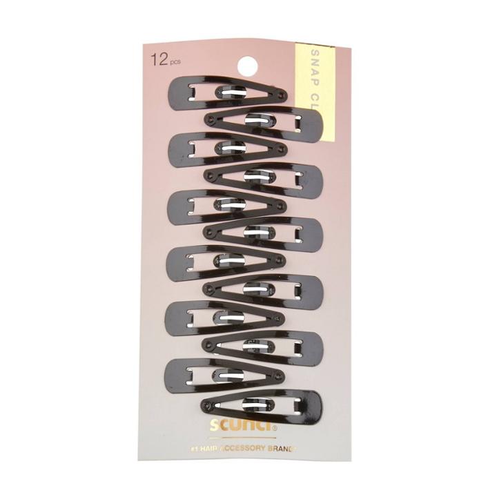 Scunci Snap Clip - Black