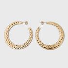 Hammered Hoop Earrings - A New Day Gold