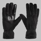 Isotoner Men's Handwear Corduroy Microsuede Palm Gloves - Black