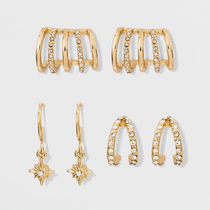 Sugarfix By Baublebar Trendy Earring Gift Set - Gold, Girl's