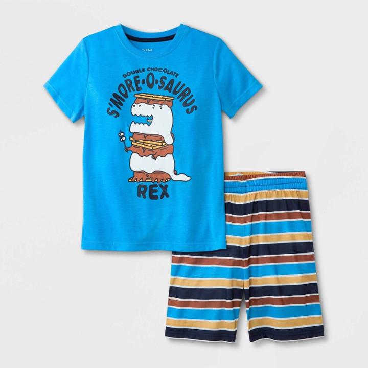 Boys' 2pc Striped Short Sleeve Pajama Set - Cat & Jack