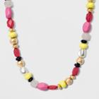 Sugarfix By Baublebar Mixed Media Statement Necklace, Girl's, Multicolor Rainbow