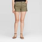Target Women's 3 Chino Shorts - A New Day Green