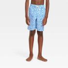 Boys' Palm Dot Swim Shorts - Cat & Jack Blue