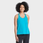 Women's Skinny Racerback Tank Top - All In Motion Turquoise Blue