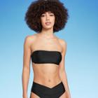 Women's Bandeau Bikini Top - Wild Fable Black Xxs