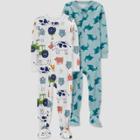 Baby Boys' 2pk Aligators/sharks Footed Pajama - Just One You Made By Carter's
