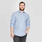 Men's Big & Tall Standard Fit Long Sleeve Dress Button-down Shirt - Goodfellow & Co Spring Blue