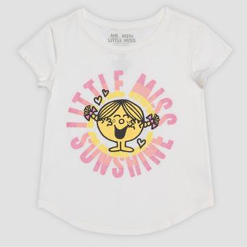 Girls' Little Miss Sunshine Short Sleeve Graphic T-shirt - Ivory