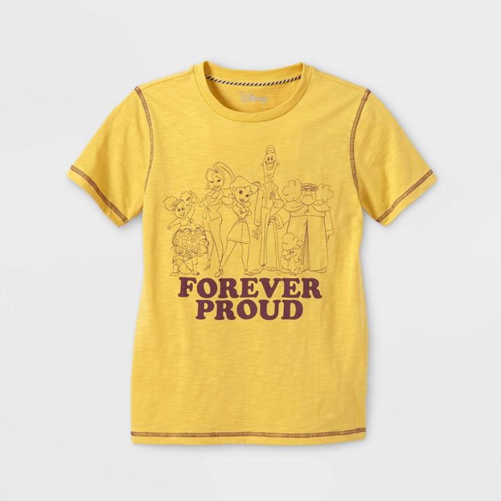 Boys' Disney Proud Family Forever Proud Short Sleeve Graphic T-shirt - Gold