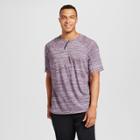 Men's Big & Tall Henley T-shirt - C9 Champion - Burgundy Heather