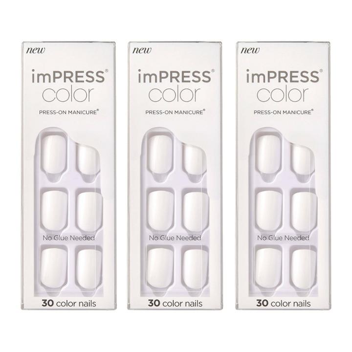 Kiss Nails Kiss Impress Color Press-on Nails - Frosting