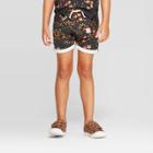 Toddler Girls' Pocket Front Floral Shorts - Art Class Brown 4t, Girl's, Black