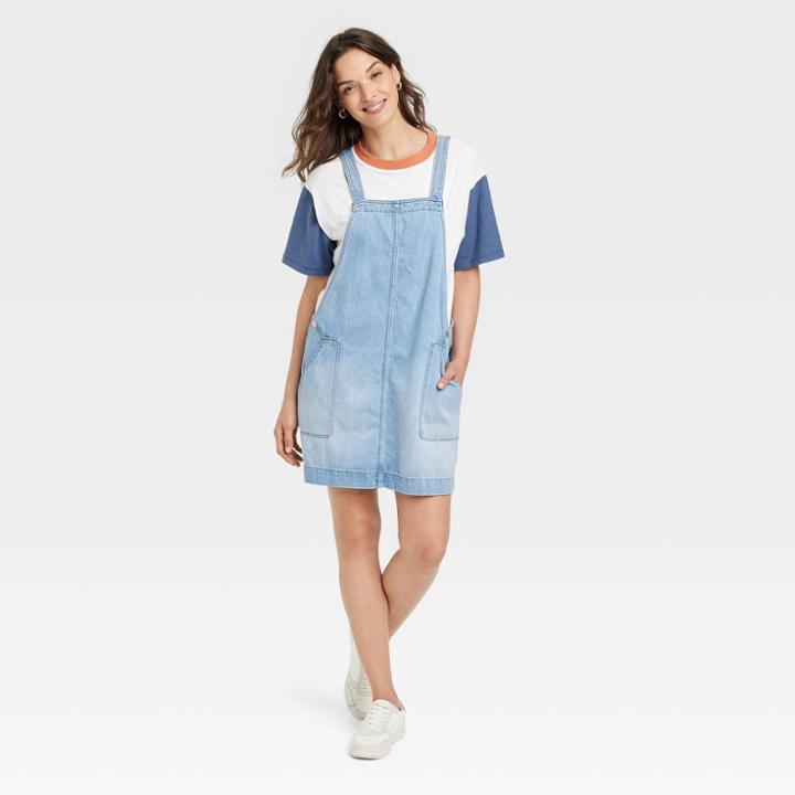 Women's Denim Jumper - Universal Thread Light Wash