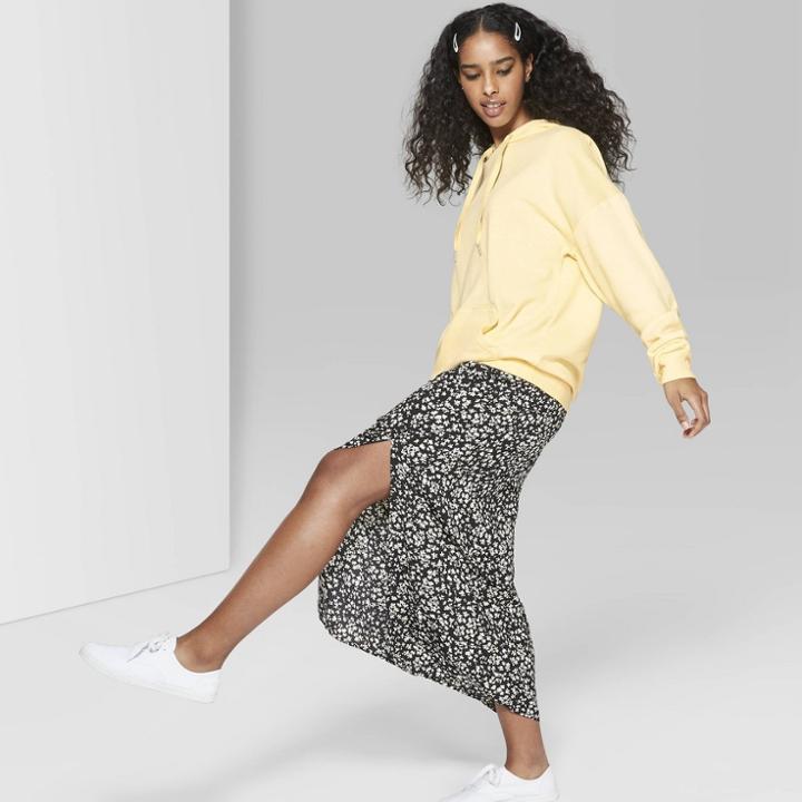 Women's Long Sleeve Oversized Hooded Sweatshirt - Wild Fable