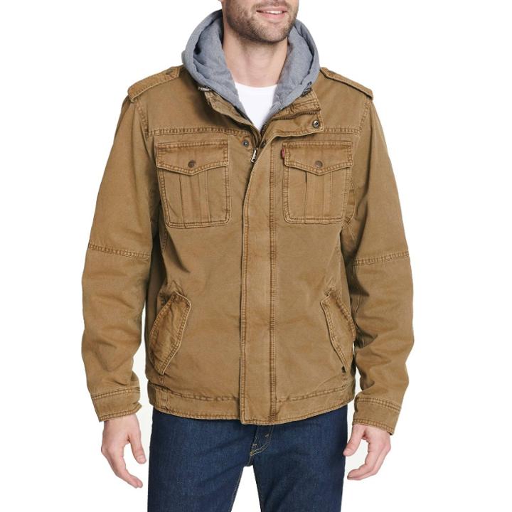 Levi's Men's Cotton Sherpa Utility Jacket - Brown