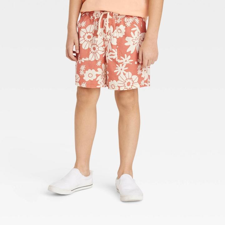 Boys' Woven 'above The Knee' Pull-on Shorts - Cat & Jack Orange