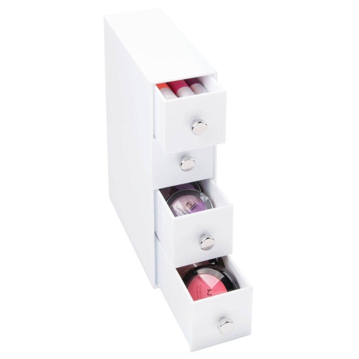 4 Drawers Tower Drawer Flip White - Idesign
