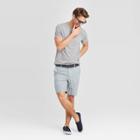 Men's 9 Striped Chino Shorts - Goodfellow & Co Chambray Blue