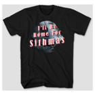 Men's Star Wars I'll Be Home For Sithmas Tall Short Sleeve Graphic T-shirt - Black