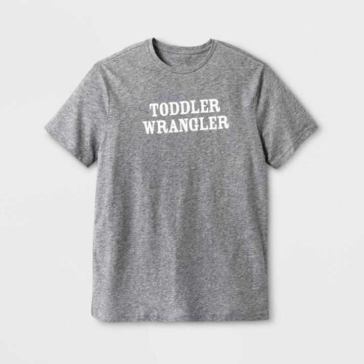 Shinsung Tongsang Men's Short Sleeve Toddler Wrangler Graphic T-shirt - Gray