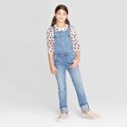 Girls' Jeans Overalls - Cat & Jack Light Wash M, Girl's, Size: