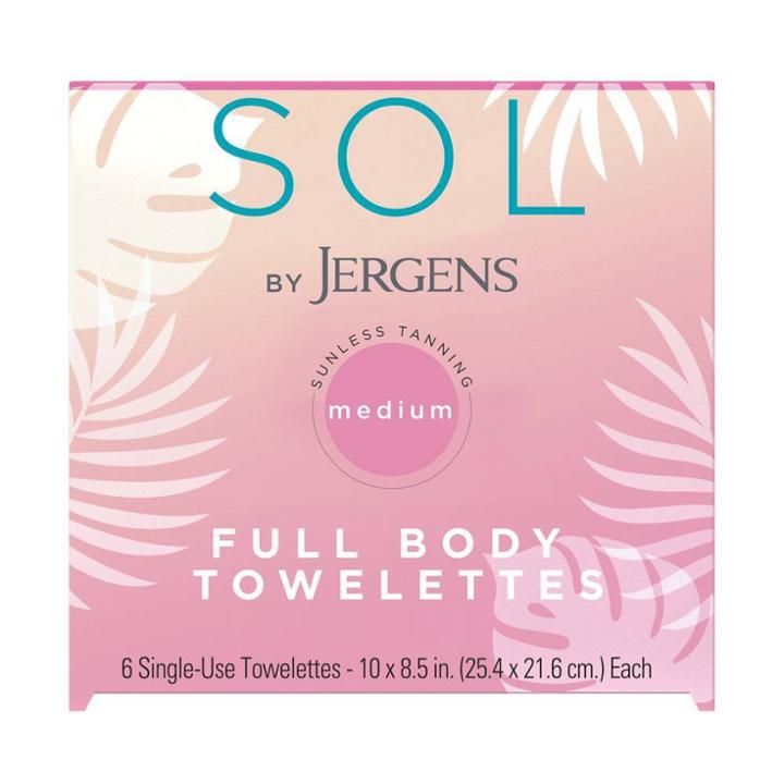 Sol By Jergens Medium Body Towlettes