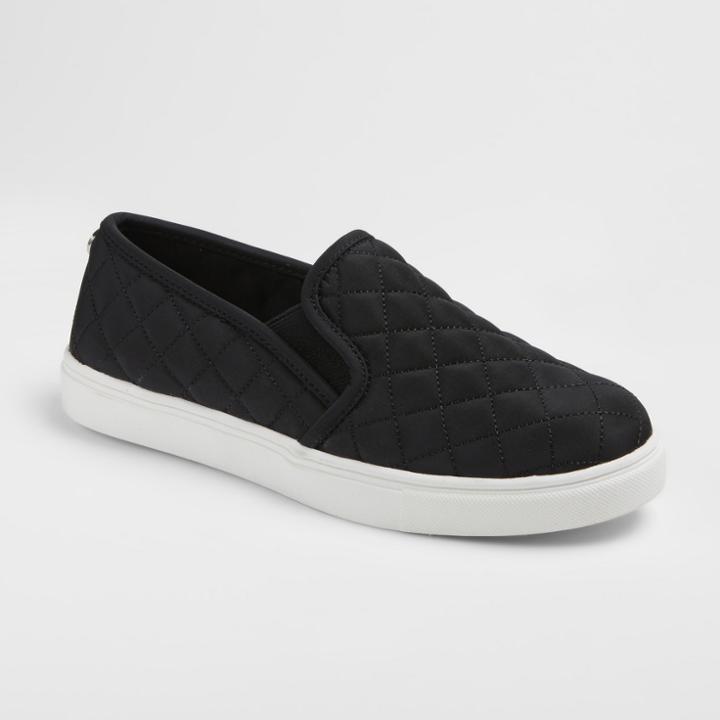 Women's Reese Nylon Slip On Sneakers - Mossimo Supply Co. Black