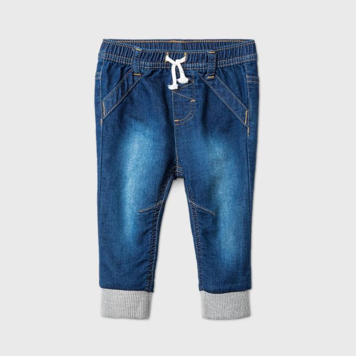 Baby Boys' Long Jogger Jeans - Cat & Jack Dark Denim